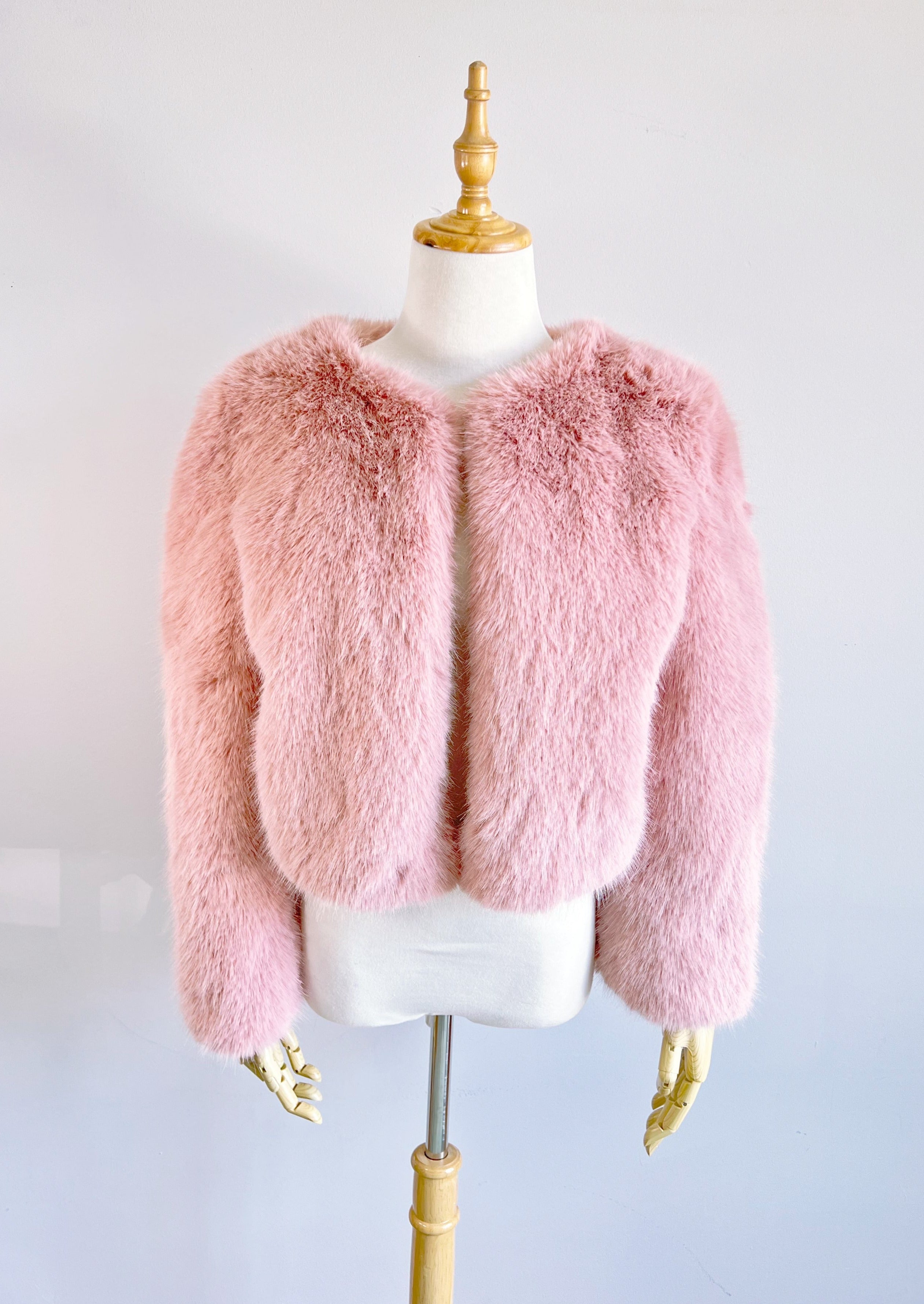 Black Faux Fur Bridal Jacket - Elegant Winter Wedding Coat for Bride (Anna Blk07) | Perfect for Church Ceremonies, Outdoor Photos & Cold Weather Weddings