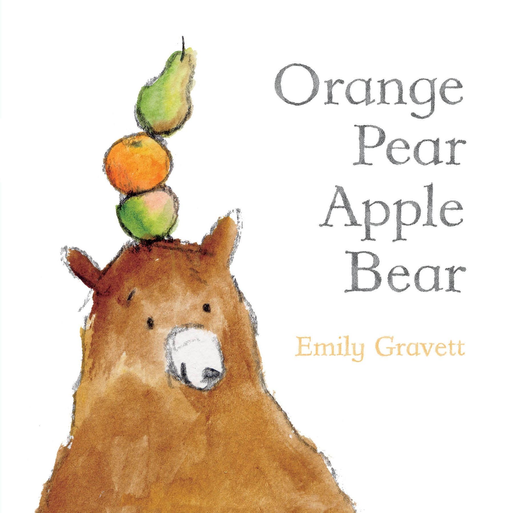 Orange Pear Apple Bear - Classic Board Book for Toddlers | Fun Early Learning & Bedtime Story | Perfect for Preschool Education & Baby Shower Gifts