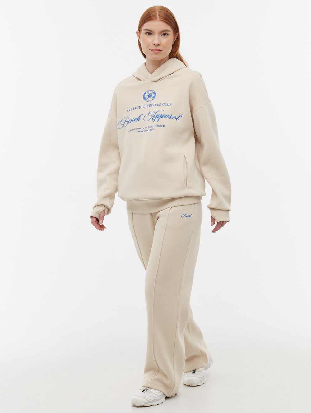 Contessa Script Graphic Oversize Hoodie - Women's Cozy Pullover Sweatshirt for Casual Wear, Street Style & Loungewear