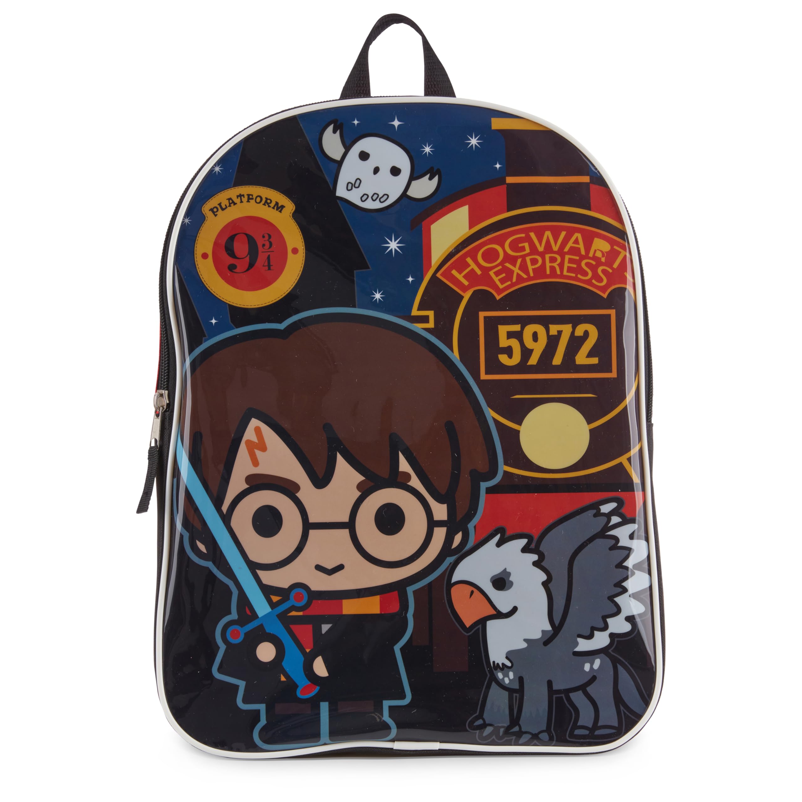 Harry Potter Backpack for Kids - 15 Inch School Bag with Zippered Front Pocket, Durable Travel Backpack for Boys & Girls - Perfect for School, Travel & Daily Use
