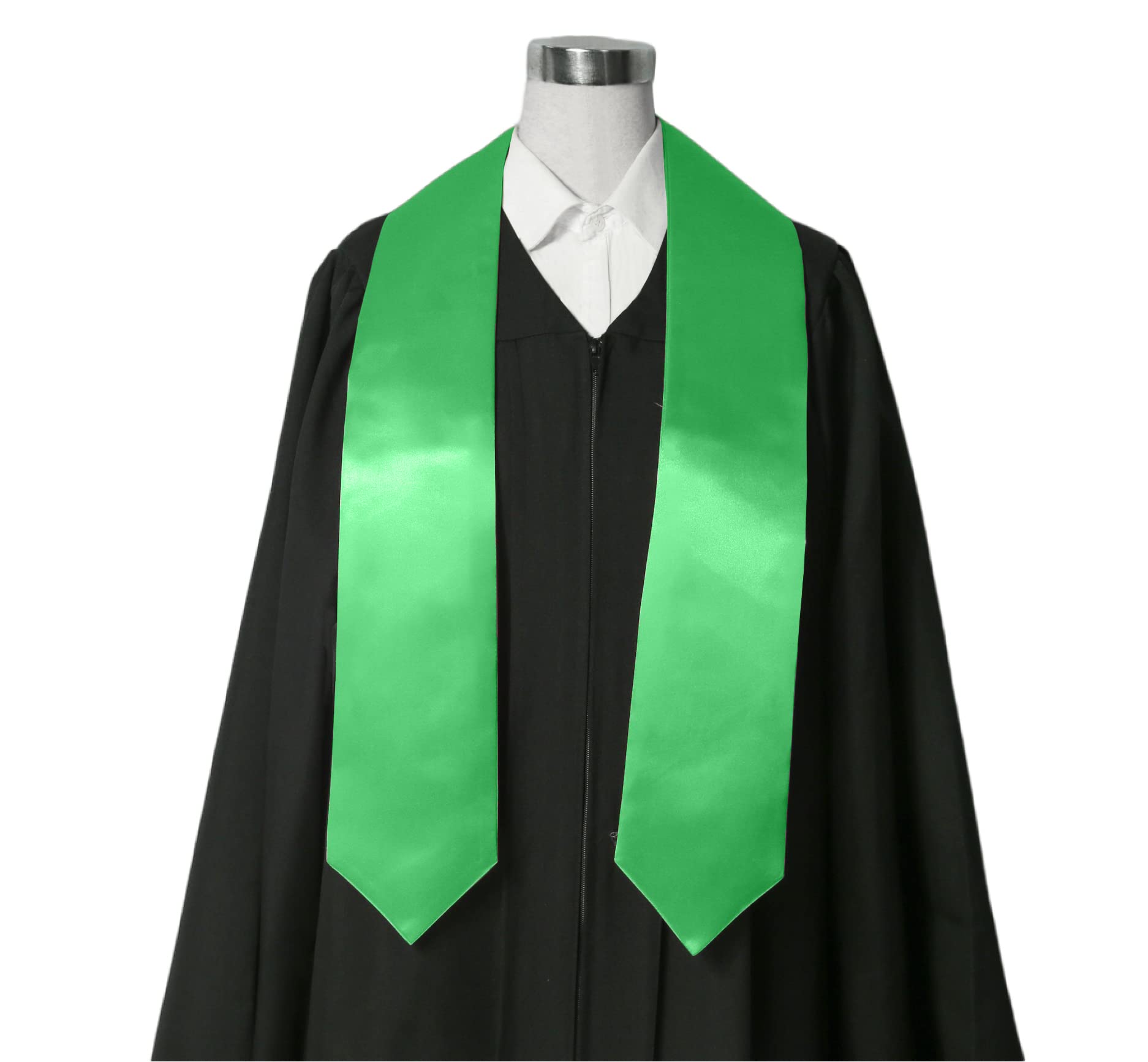 Graduation Stole Honor Sash - 60 Inch Plain Academic Stole for Graduation Ceremony, Photos & Commencement - Perfect for High School, College & University Graduates