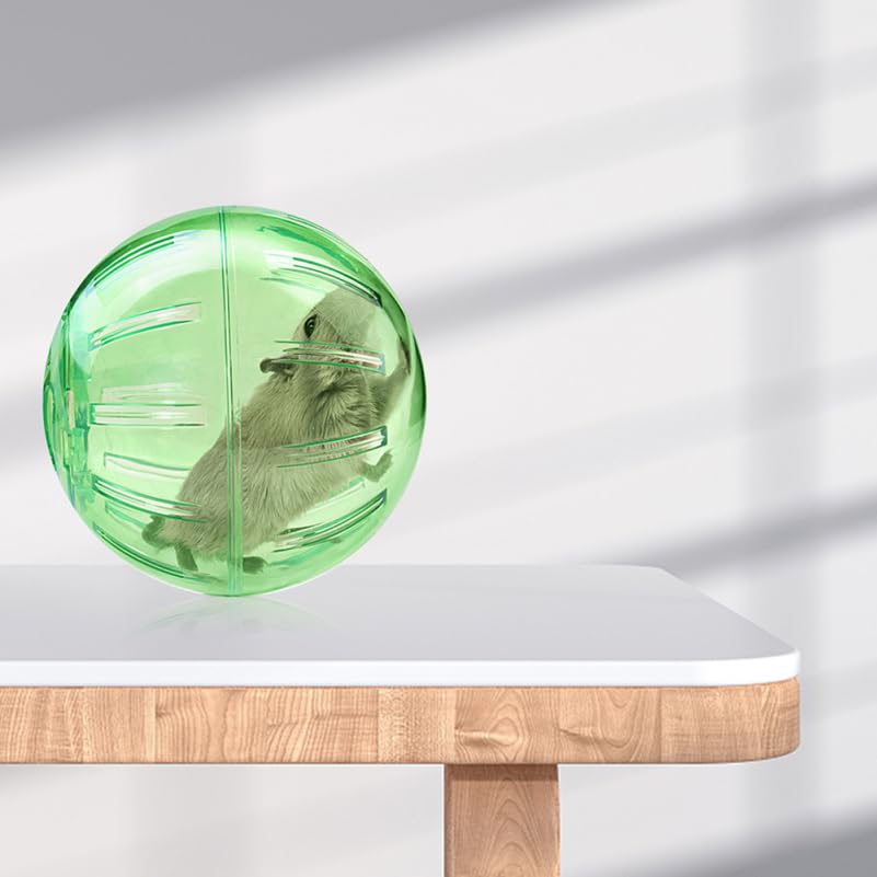 Clear Hamster Exercise Ball - Fun Running Wheel for Dwarf Hamsters, Guinea Pigs & Chinchillas | Small Pet Activity Toy for Indoor Play & Exercise | Perfect for Cage-Free Playtime & Safe Exploration