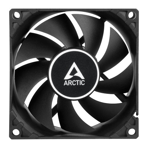 Arctic F8 PWM PST 80mm Case Fan - High Performance Cooling for PC, Gaming Rig & Computer Case - Quiet Black Cooling Fan for Optimal Airflow