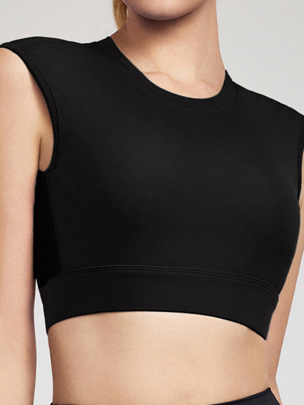 ZASUWA Women's Sexy Solid Color Backless Padded Cropped Tank Top - Perfect for Summer Outfits, Beachwear, and Night Out Fashion