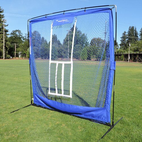 JUGS Complete Travel Practice Screen - Portable Baseball Softball Training Net for Backyard, Field & Gym - Perfect for Pitching, Batting & Fielding Drills