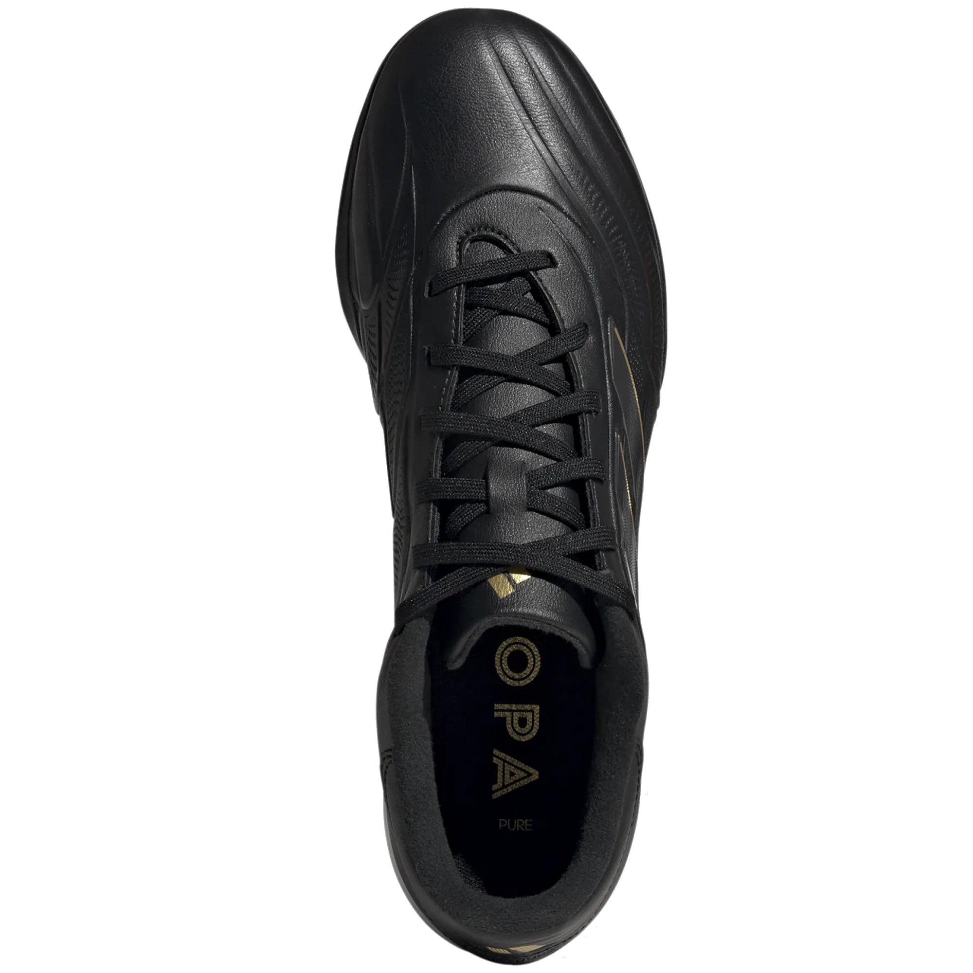 Adidas Copa Pure 2 League Turf TF Soccer Cleats - Black/Carbon/Gold Metallic - Men's Football Shoes for Artificial Grass - Perfect for Training & Matches on Turf Fields