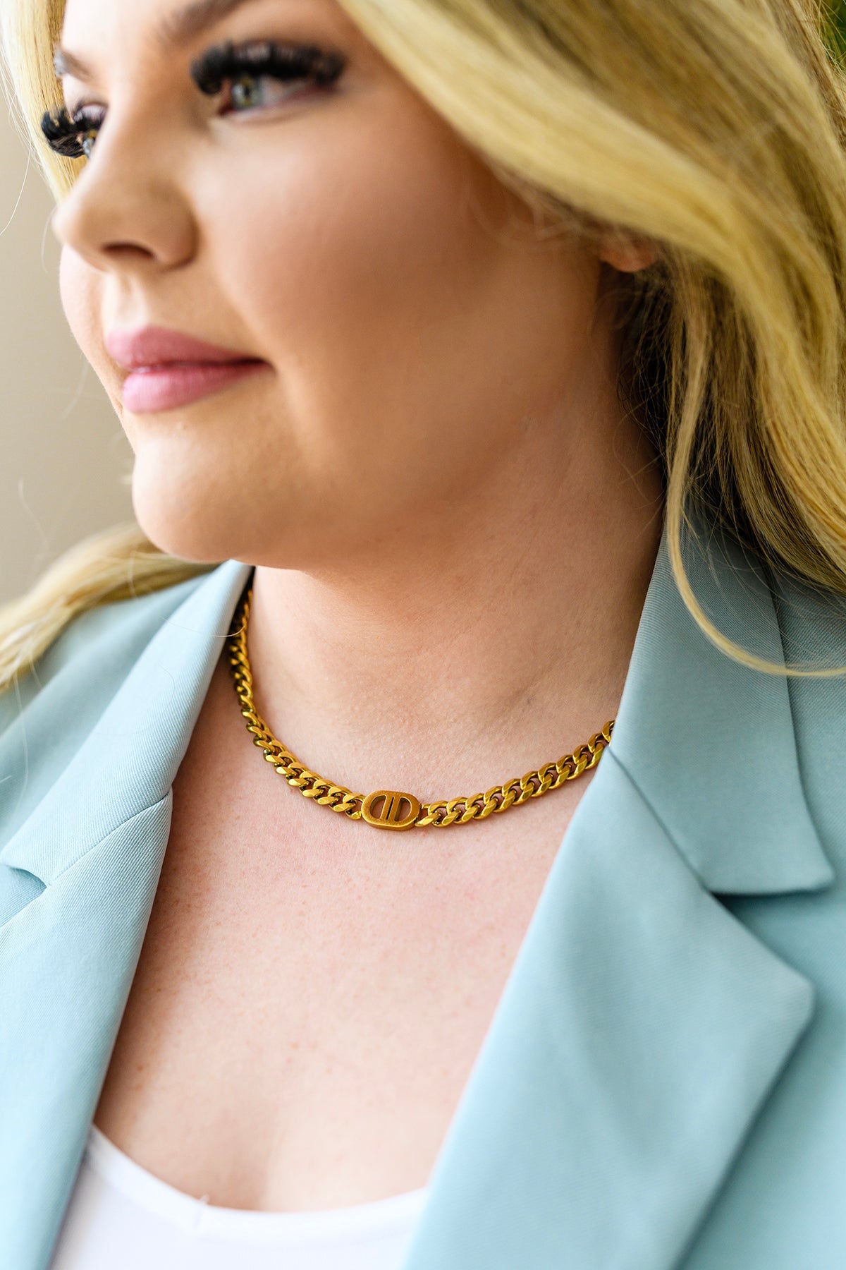 Decadent Darling Link Chain Choker Necklace - Elegant Gold Layered Choker for Women | Perfect for Parties, Date Nights & Special Occasions