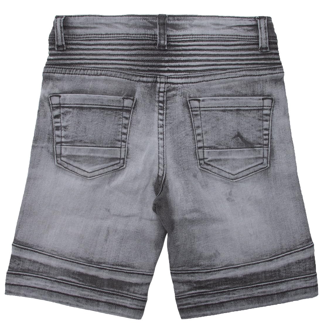 X RAY Baby Boys Toddler Shorts - Stretch Denim Elastic Waist Ripped Biker Moto Distressed Jeans for Kids | Perfect for Summer Playdates, Outdoor Adventures & Casual Wear