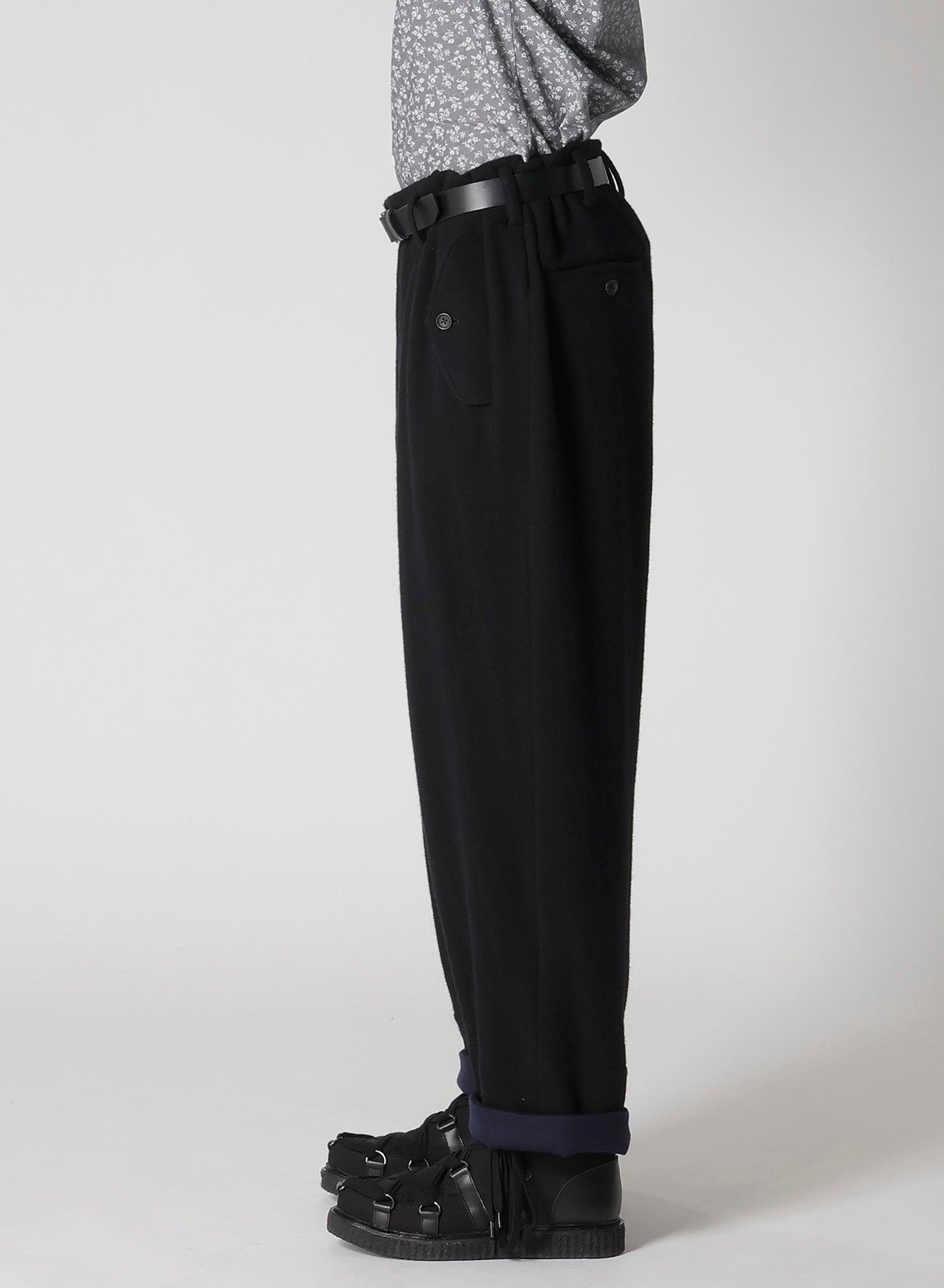 British Wool Hem Facing Pants for Men & Women - Classic Trousers with Comfortable Fit for Office, Travel & Casual Wear