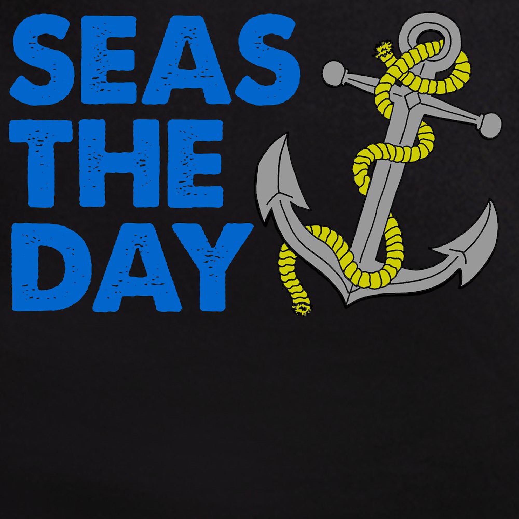 Seas The Day Novelty Men's Pajama Set - Comfortable Cotton Sleepwear for Lounge & Sleep | Perfect for Beach Vacations & Relaxing at Home