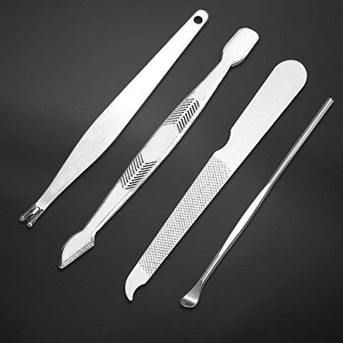 GELATO BEAUTY Professional 16-Piece Manicure Pedicure Kit - Stainless Steel Nail Clippers, Scissors & Grooming Tools in Leather Case - Perfect for Home Salon, Travel & Gift Giving