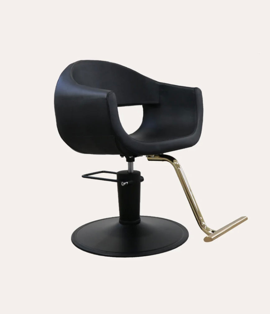 Luna Salon Chair - Professional Hydraulic Styling Chair for Hairdressers & Barbers - Adjustable Height & Swivel Base - Perfect for Salons, Barber Shops & Home Use