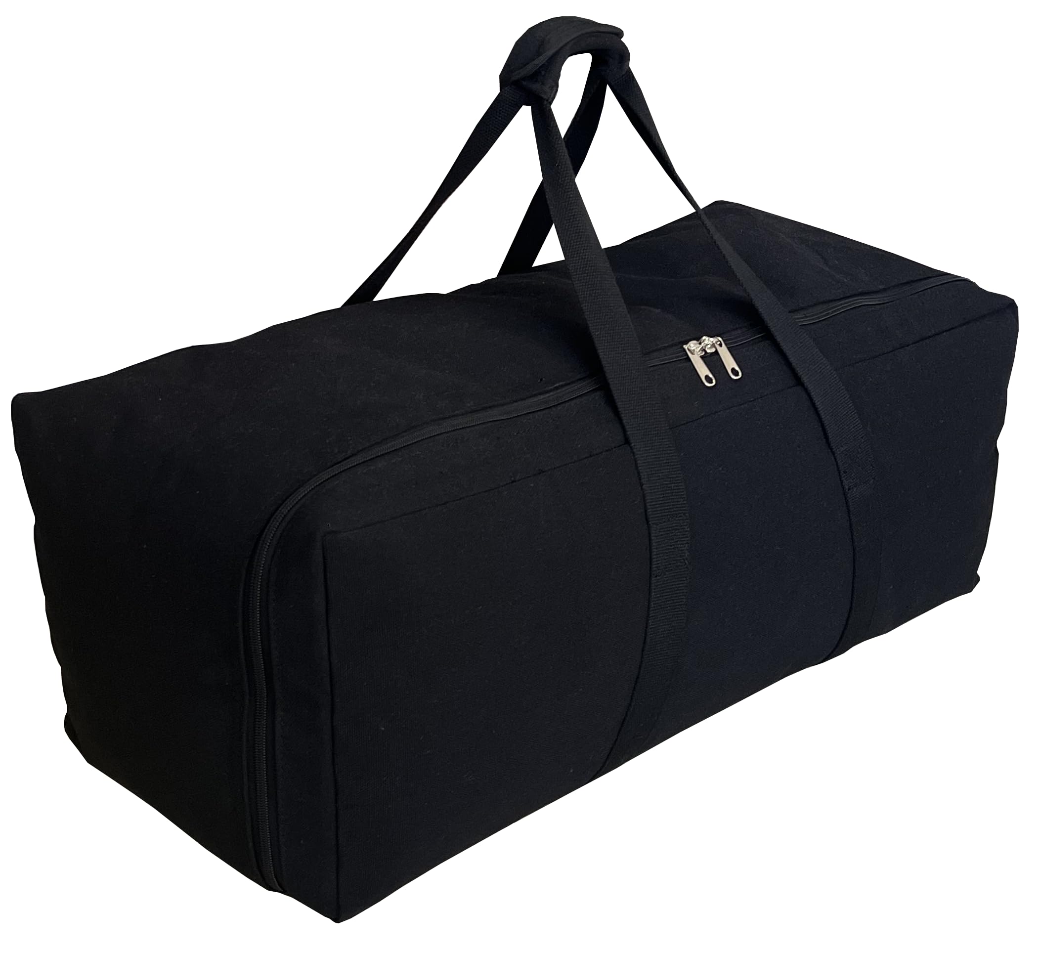 Extra Large Canvas Duffle Bag - Waterproof Travel Duffel for Camping, Gym, Sports & Outdoor Adventures | Heavy Duty Storage for Tent, Gear & Equipment