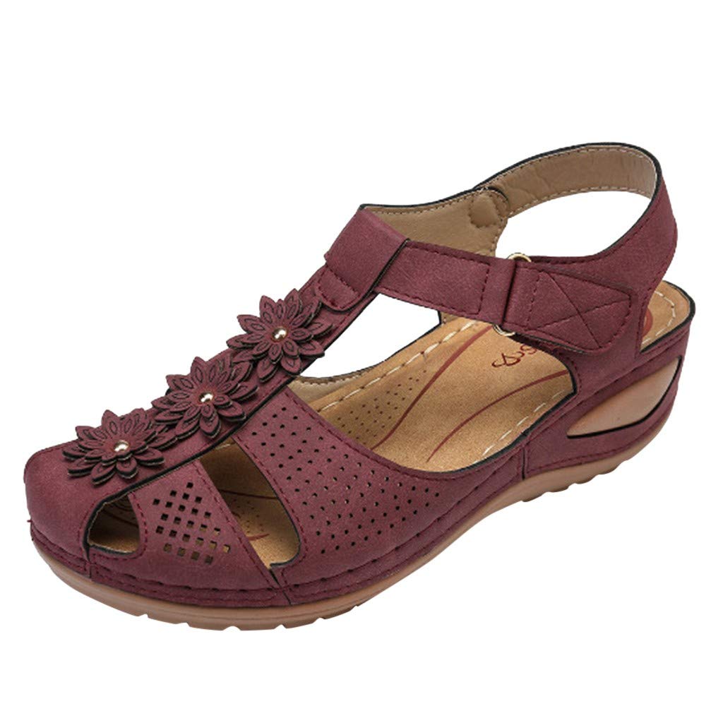 Comfortable Hollow Toe Sandals for Women - Soft Round Ankle Casual Fall Shoes - Perfect for Walking, Beach, and Everyday Wear
