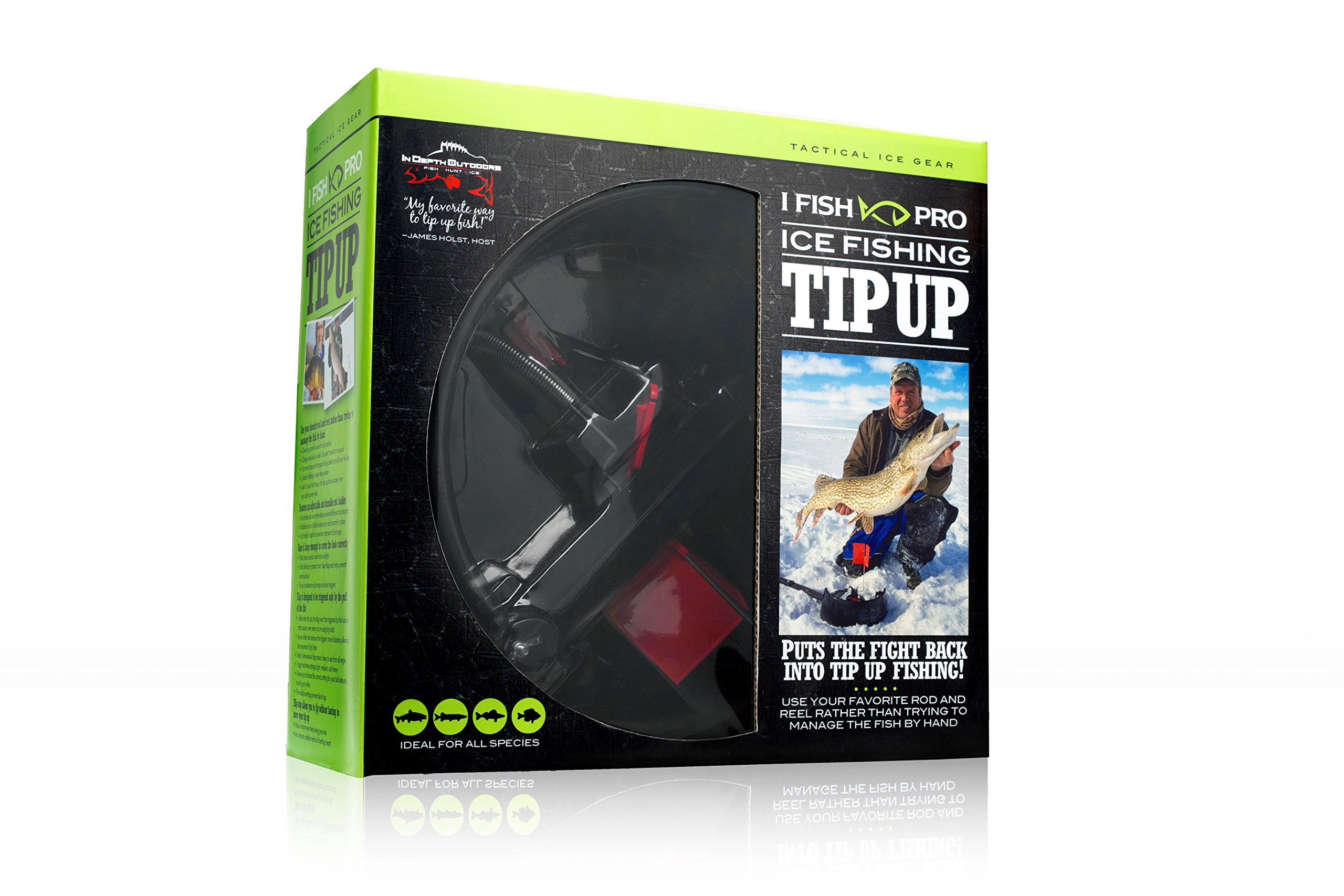 Ice Fishing Tip-Up - Automatic Fish Alarm for Winter Ice Fishing | Durable & Easy to Use for Walleye, Perch, Pike | Perfect for Ice Fishing Enthusiasts & Outdoor Adventures