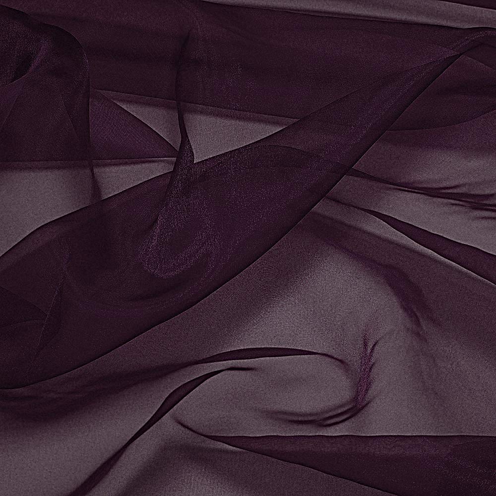 85 Yards Solid Sheer Organza Fabric Bolt - Plum Color 44
