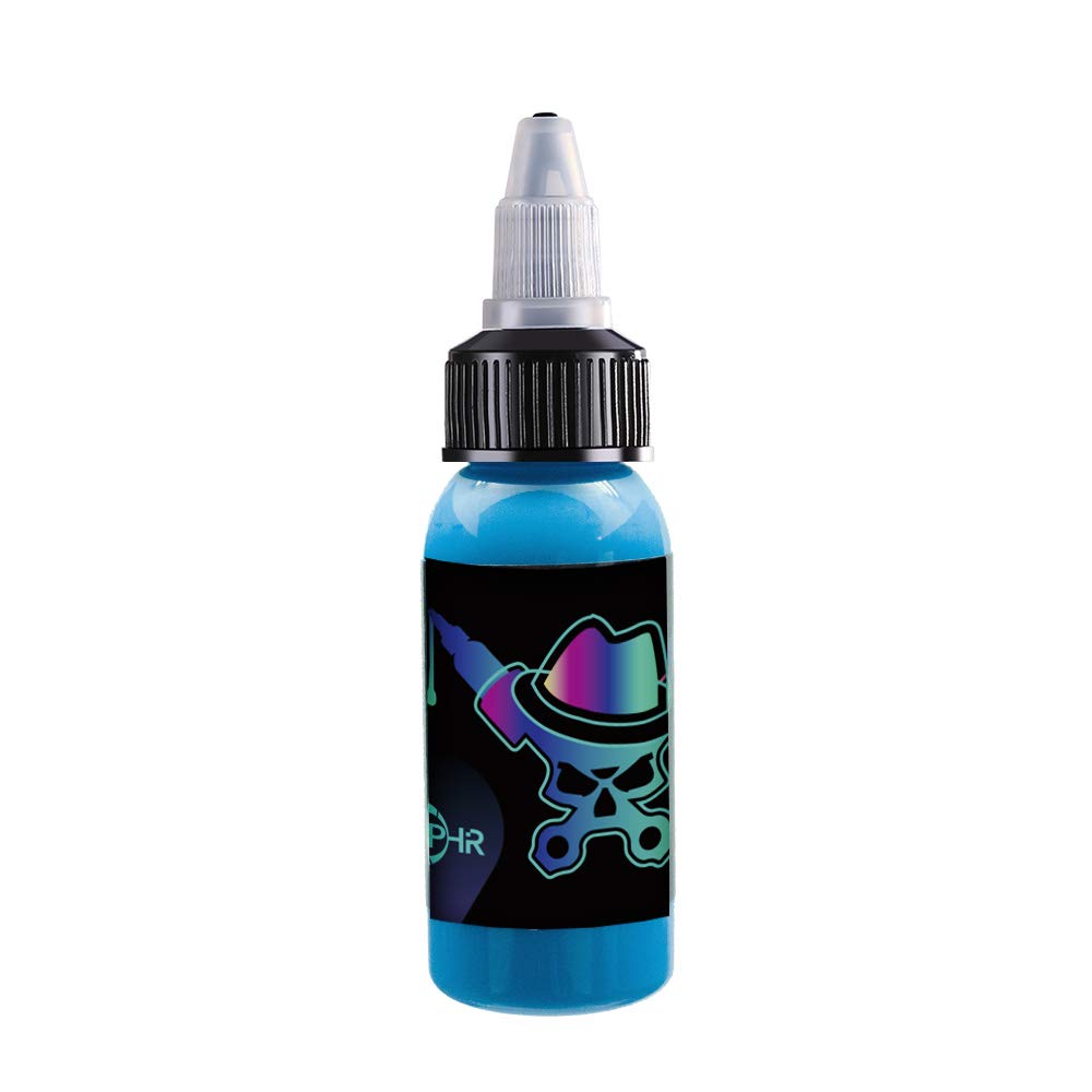 OPHIR Acrylic Airbrush Paint for Model Hobby, Shoes & Leather - Opaque Acrylic Pigment Ink (Aqua Blue) | Water & Alcohol Soluble | Perfect for DIY Crafts, Custom Sneakers & Leather Accessories