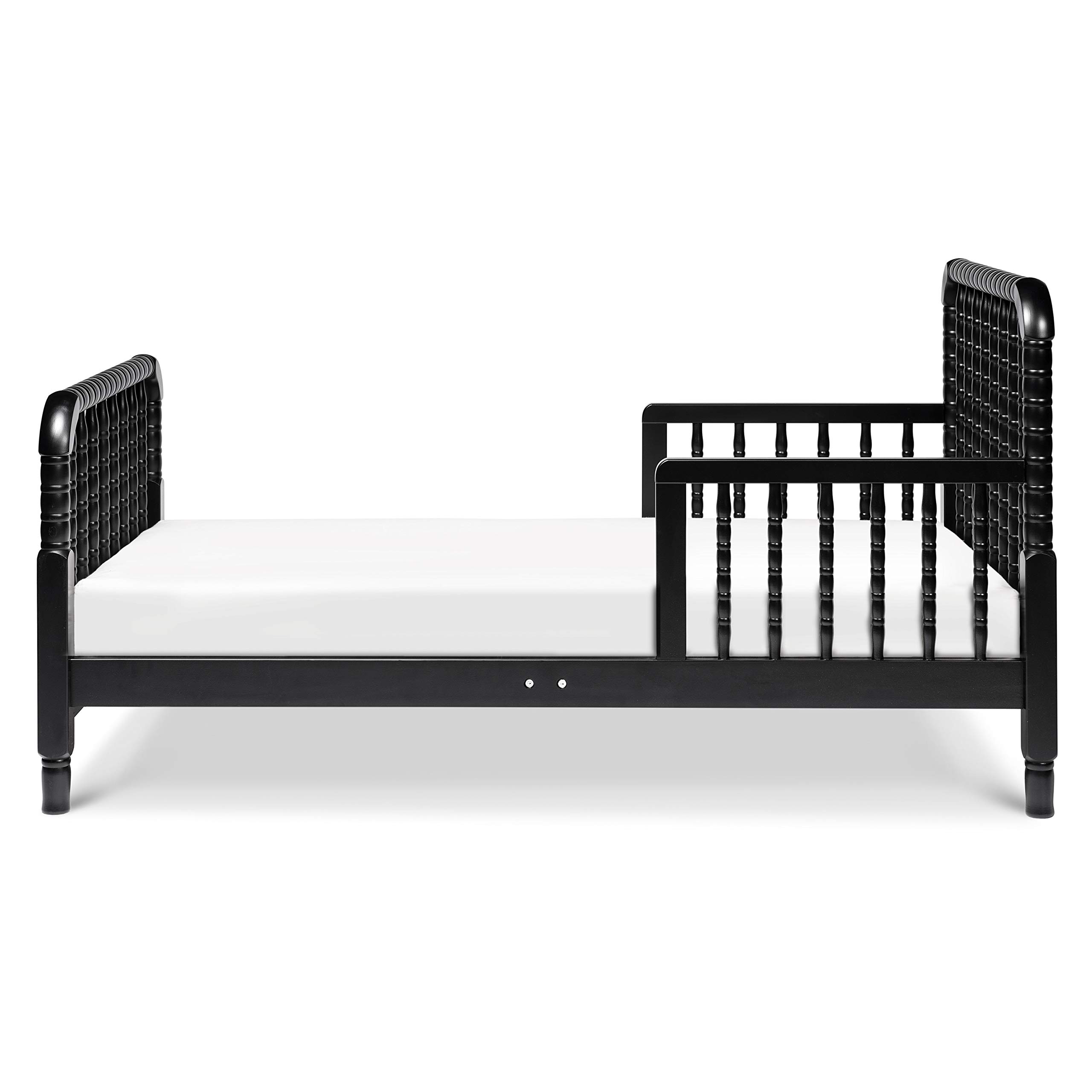 DaVinci Jenny Lind Toddler Bed in Ebony - Classic Wooden Crib for Kids Nursery, Safe & Durable Toddler Bed Frame for Boys & Girls - Perfect for Bedroom, Daycare or Transition from Crib