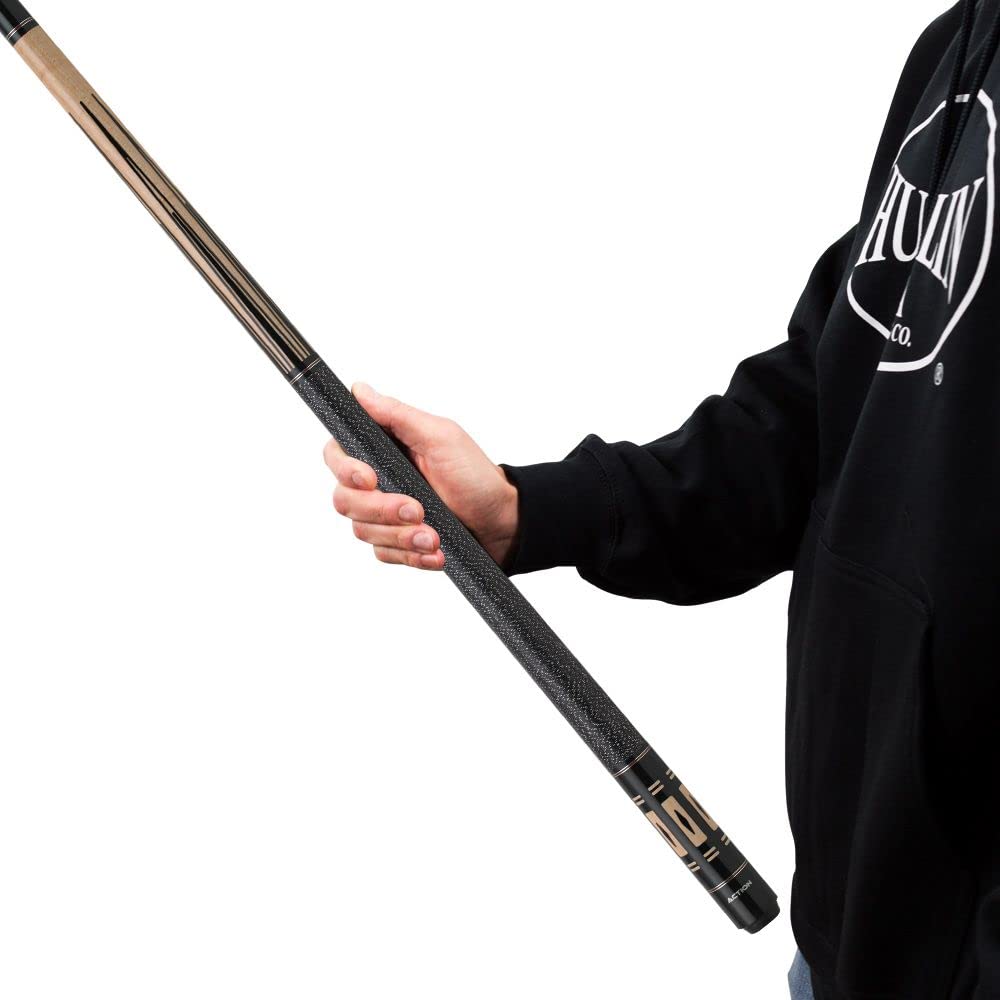 Premium Action Exotics Pool Cue Stick - 18 oz Natural Maple Wood Billiard Cue for Professional & Recreational Players - Perfect for Pool Halls, Game Rooms & Home Entertainment