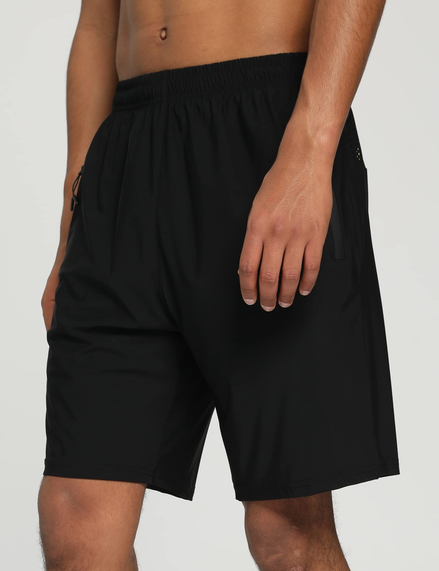 Men's Quick Dry Running Shorts - Lightweight Athletic Gym Shorts with Zipper Pockets for Workout, Hiking & Sports | Perfect for Jogging, Training & Outdoor Activities