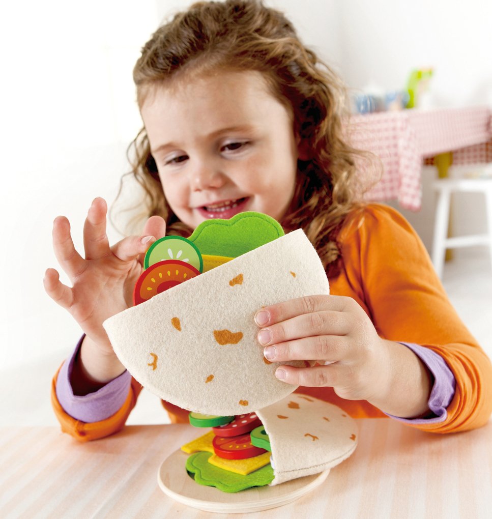 Hape Award-Winning Pita Pocket Play Kitchen Set - Pretend Play Toy for Kids, Interactive Wooden Kitchen Playset for Toddlers & Preschoolers - Perfect for Imaginative Play, Role-Playing & Early Learning at Home or Classroom