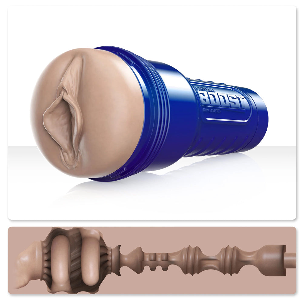 Fleshlight Boost Bang Realistic Vaginal Masturbator for Men - Ultra Pleasure Male Sex Toy for Discreet Solo Play & Couples Use