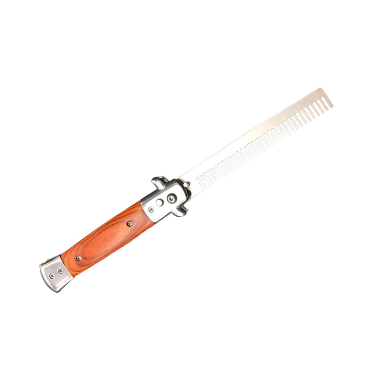 Healeved Stainless Steel Pocket Beard Comb for Men - Foldable Travel Comb, Durable Metal Hair Styling Tool for Beards & Mustaches - Perfect for Grooming On-the-Go, Office, Travel & Daily Use