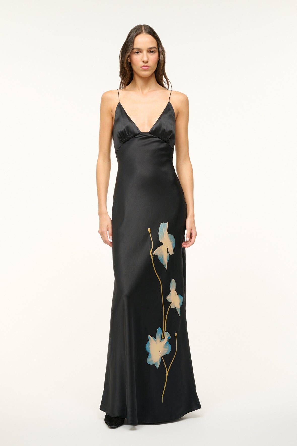 HANK Women's Silk Dress with Botanical Print - Elegant Floral Design for Casual & Evening Wear | Perfect for Parties, Weddings & Special Occasions