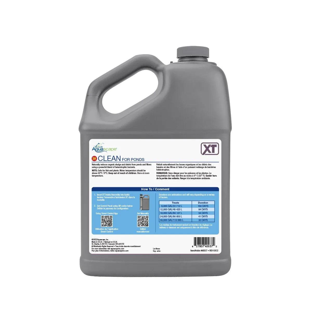 Clean for Ponds XT - Natural Pond Cleaner & Algae Control Solution | Safe for Fish & Plants | Perfect for Garden Ponds, Water Features & Outdoor Fountains
