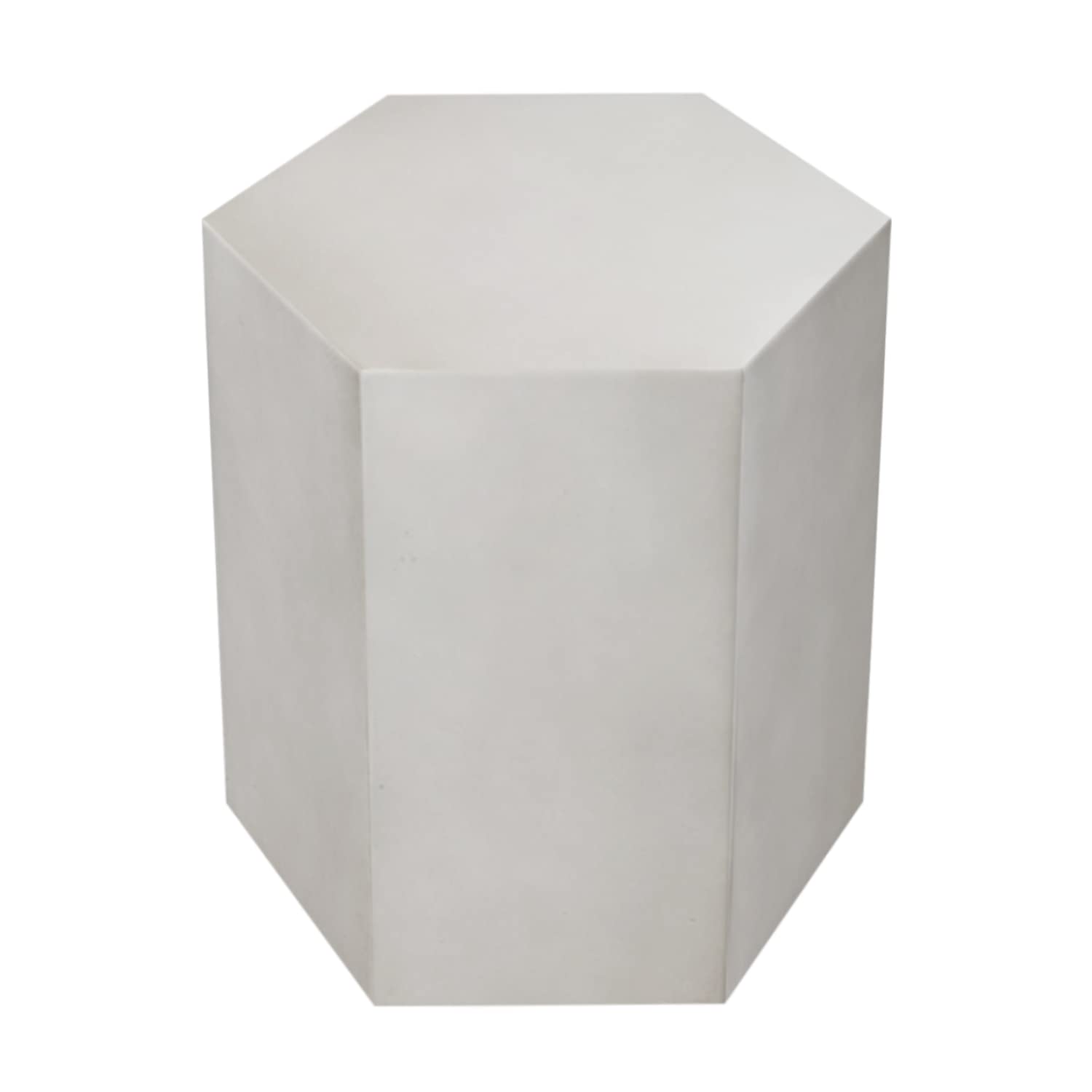 **Hexagon Concrete Side Table - 14.5