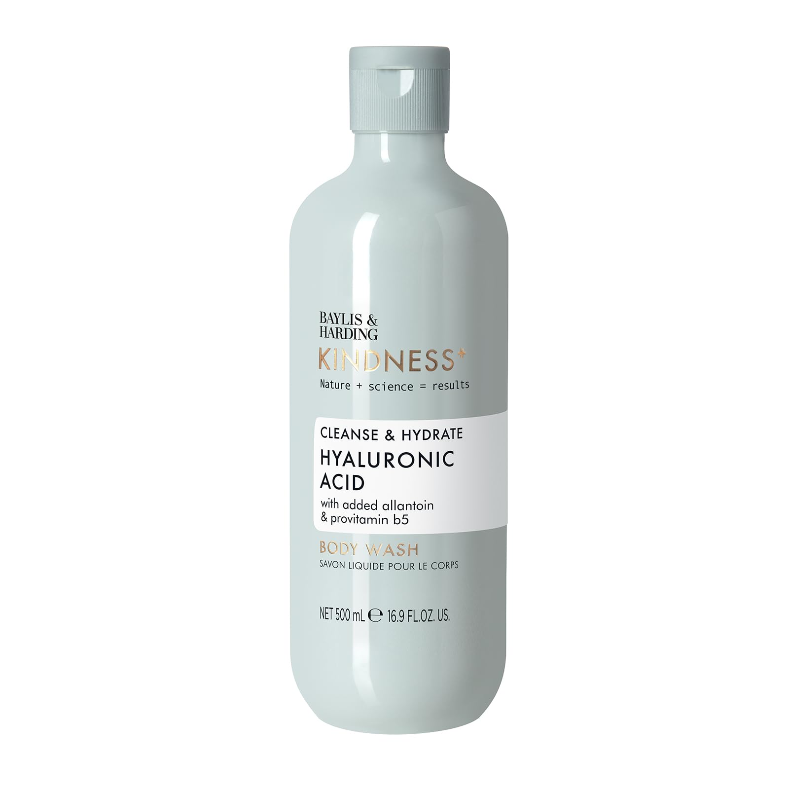 Baylis & Harding Vegan Body Wash with Hyaluronic Acid, Pear & Orange Blossom Fragrance - 500ml Moisturizing Shower Gel for Dry Skin (Pack of 3) | Gentle Cleansing for Daily Hydration & Relaxing Bath Time