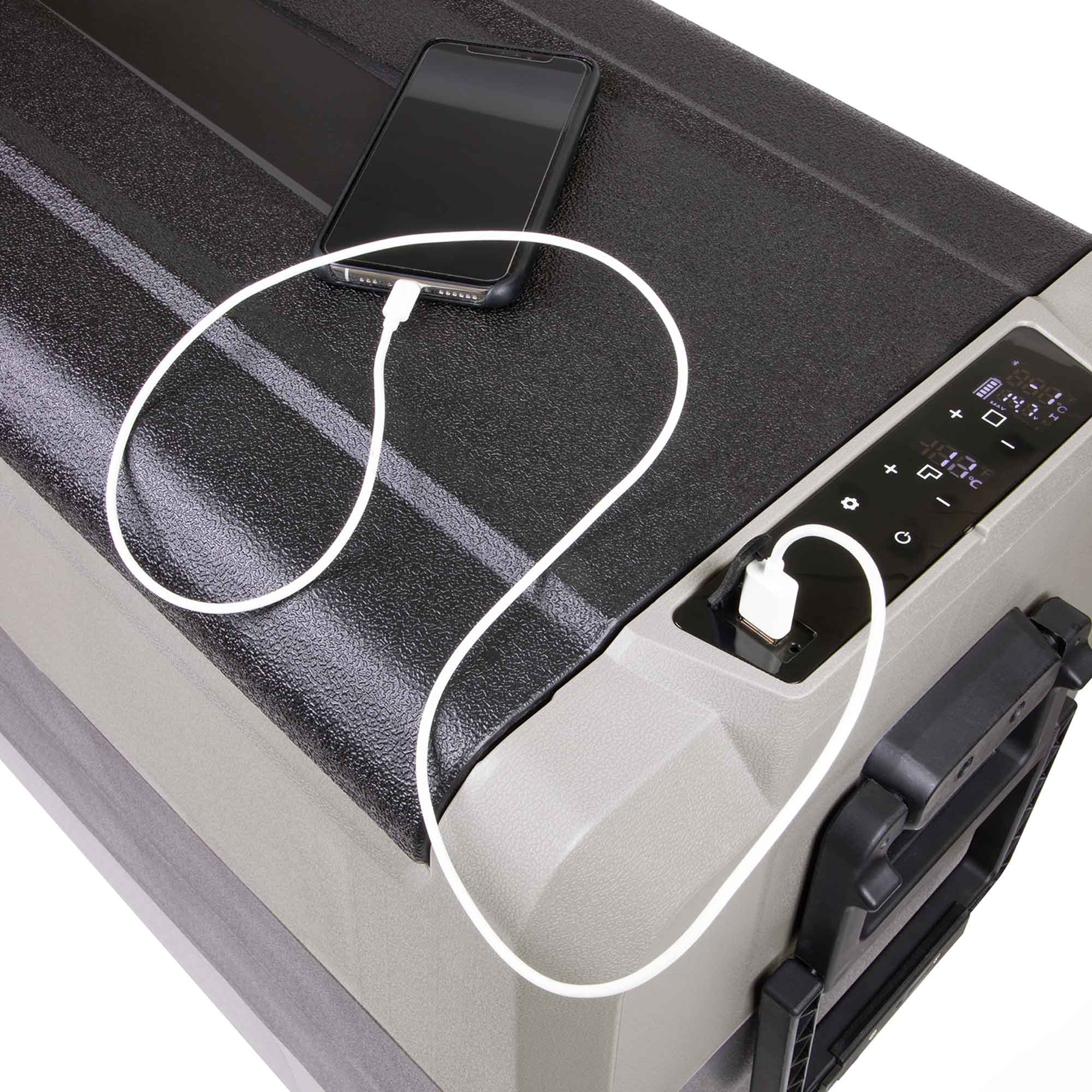 60L Portable Car Fridge Freezer - 12V/24V/230V Dual Zone Compressor Cooler for Road Trips, Camping & Outdoor Adventures - DL133 Model