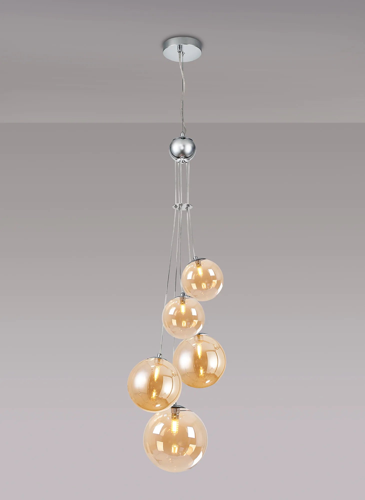 Modern Austin 5-Light Cluster Pendant with G9 Base - Elegant Ceiling Lighting for Dining Room, Kitchen Island, or Entryway