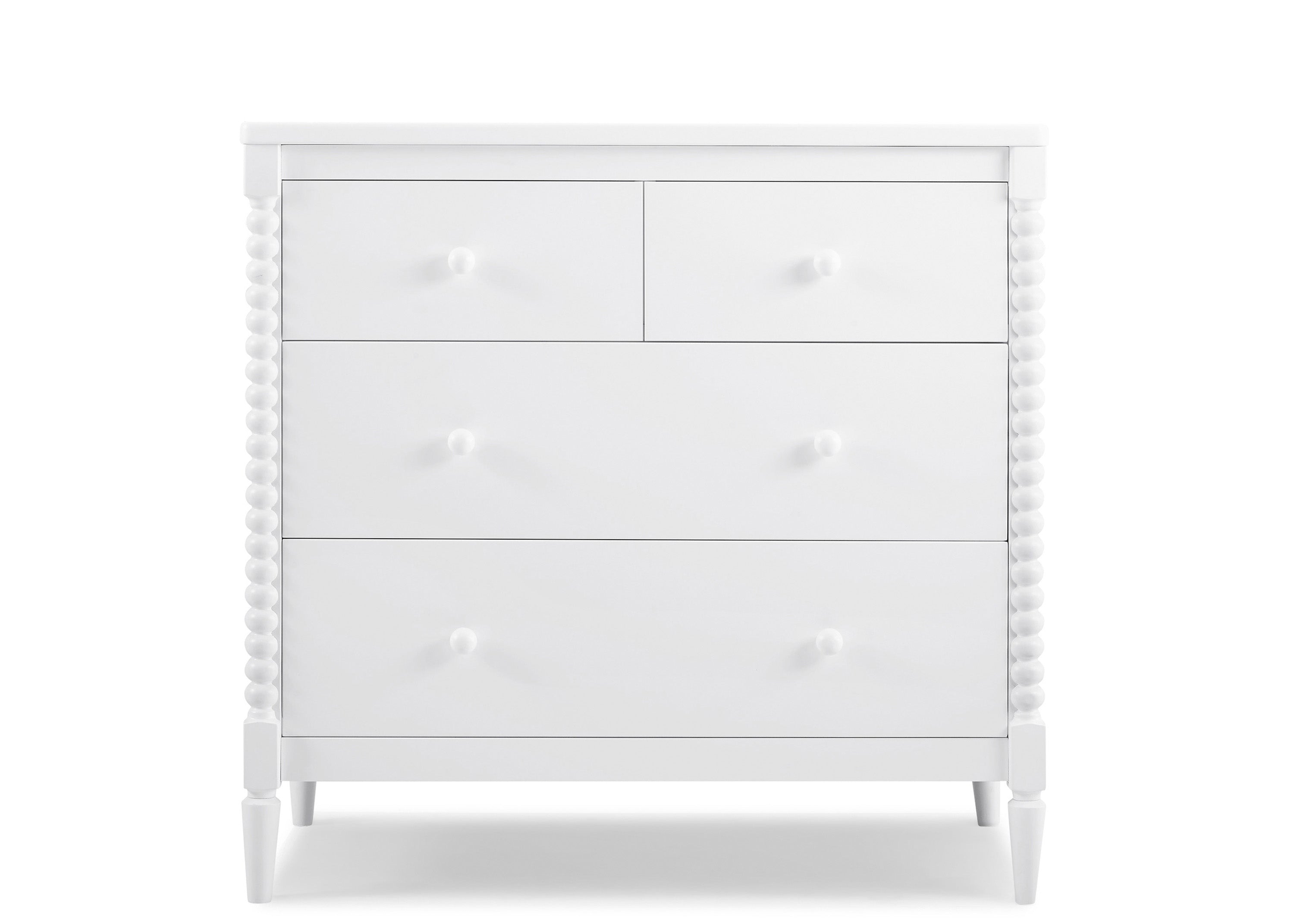 Saint 4-Drawer Baby Dresser with Changing Table Top | Sturdy Interlocking Drawers for Nursery Organization | Perfect for Diaper Changes & Baby Clothes Storage