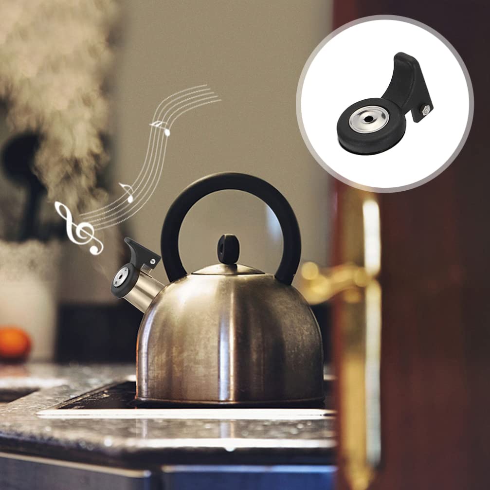 2-Pack Stainless Steel Whistling Kettle Spout Replacement Parts - Loud Tea Kettle Whistle for Stovetop & Electric Kettles - Perfect for Tea Lovers & Kitchen Upgrades (Boiling Water Alert)