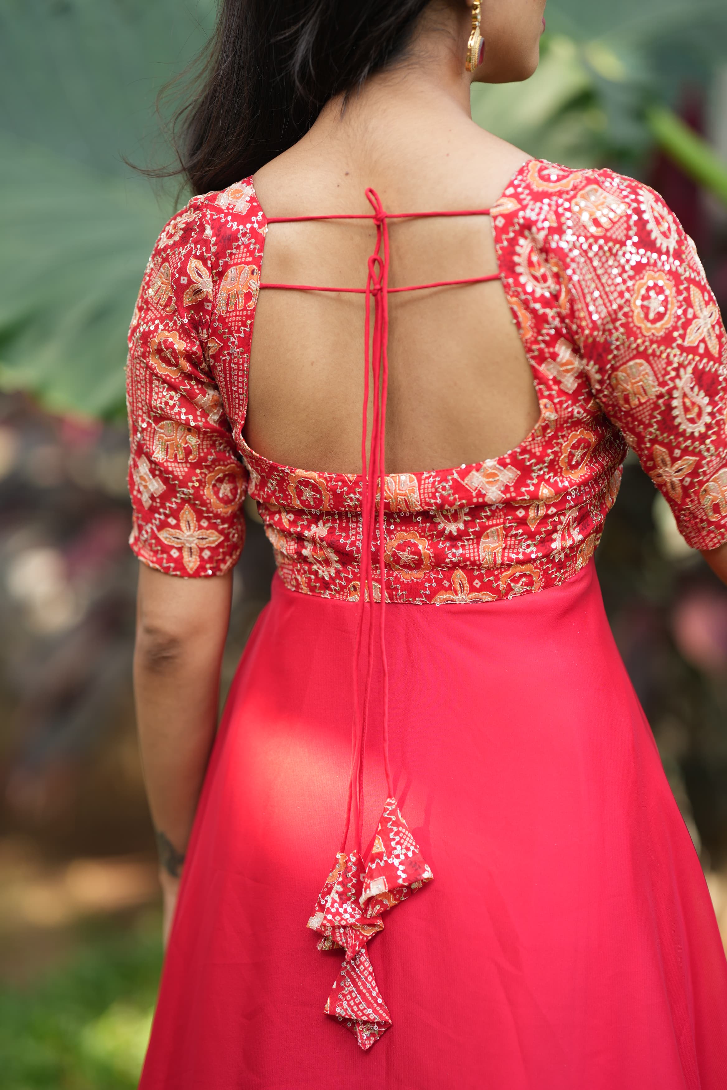 DD653 Sanjana Designer Slit Anarkali Dress with Skirt - Elegant Indian Ethnic Wear for Weddings, Parties & Festive Occasions