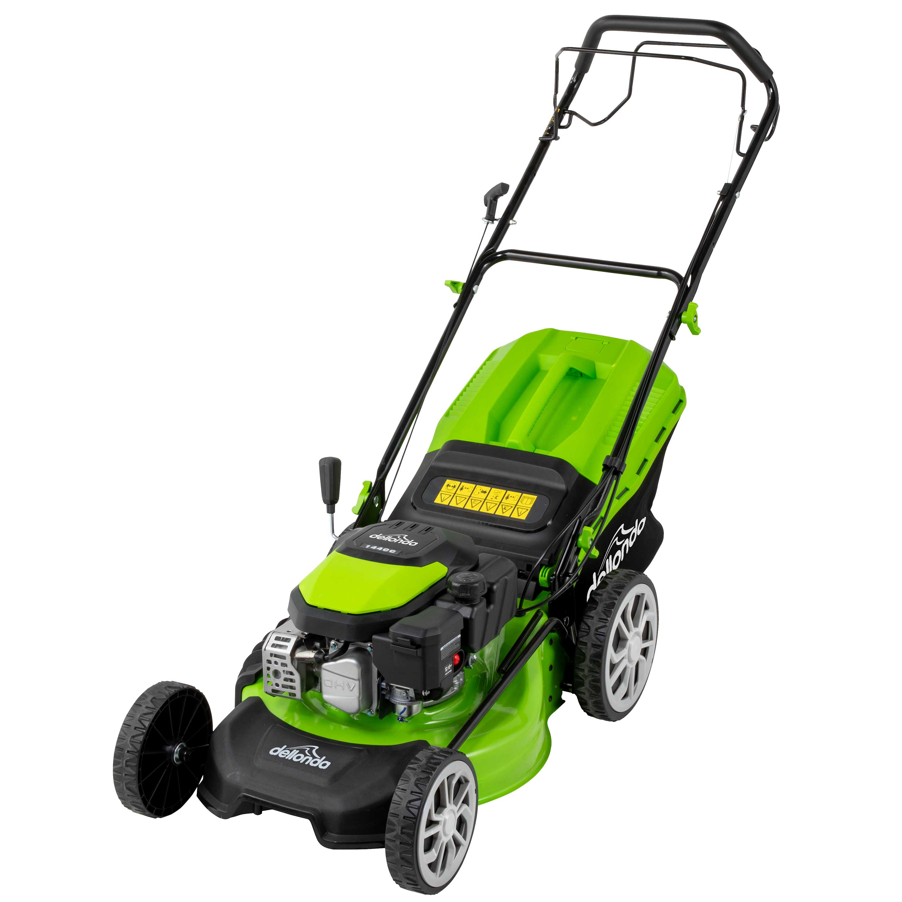 **18-Inch 46cm 144cc Self-Propelled Gas Lawn Mower - 4-Stroke DG101 - Ideal for Medium to Large Yards & Tough Grass Cutting**