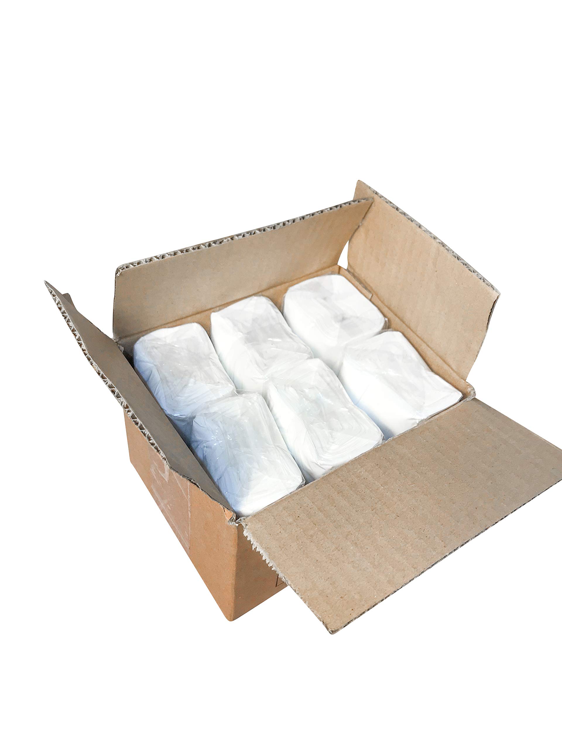 TD9022-24 Sanitary Napkin Disposal Bin Liners - 50 Bags per Roll, White, Case of 24 - Ideal for Restrooms, Hospitals, Schools & Public Spaces