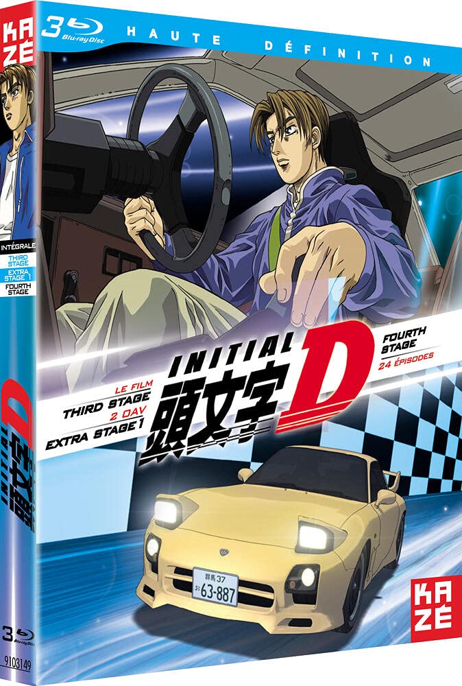 Initial D: Extra Stage + Third Stage + Fourth Stage - Blu-ray Edition 3 | Anime Racing Action Movie Collection | Perfect for Fans & Collectors