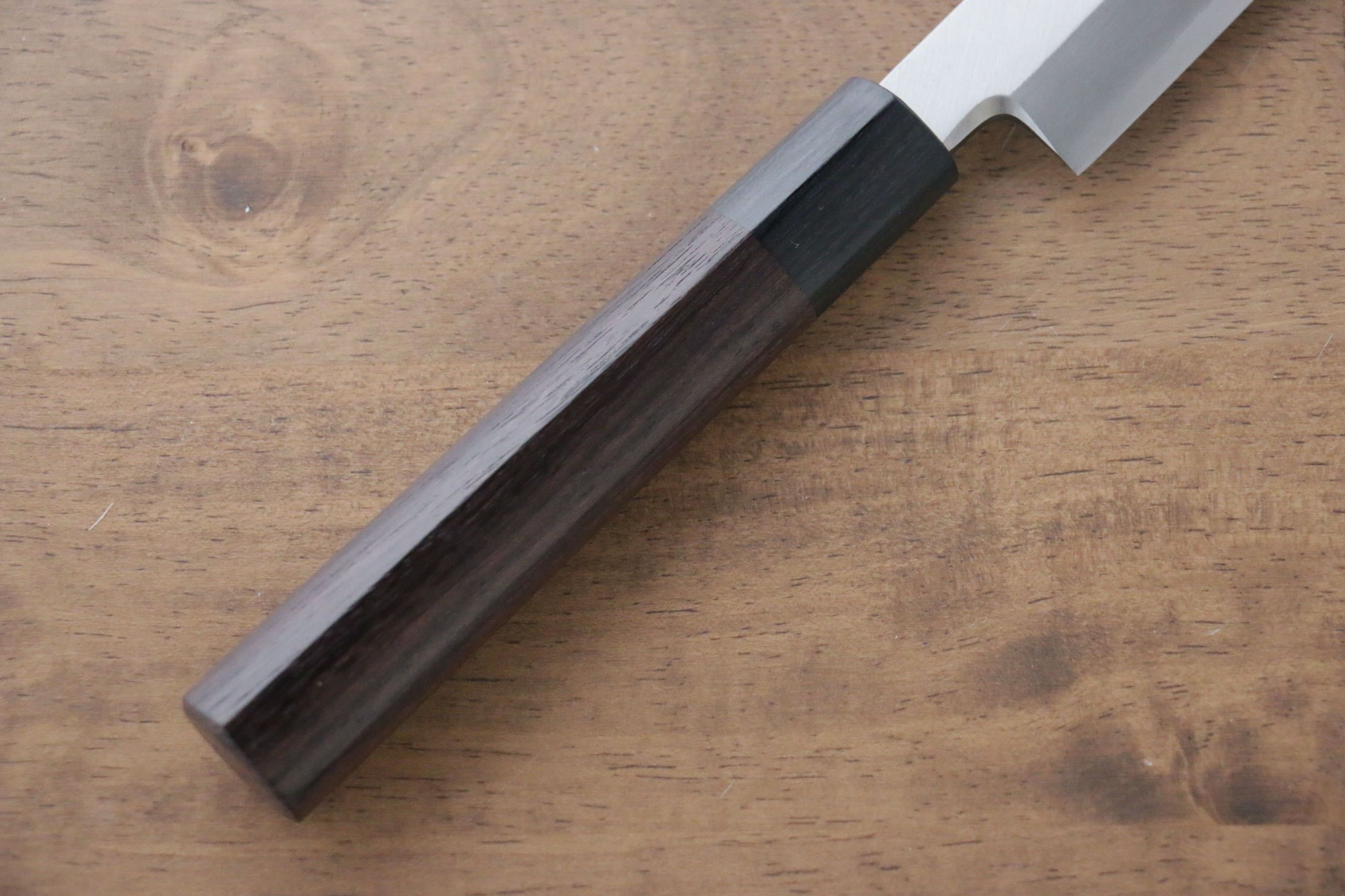Premium Jikko Silver Steel No.3 Kiritsuke Yanagiba Knife 210mm - Japanese Chef Knife with Exquisite Shitan Handle for Sushi, Sashimi & Precision Cutting