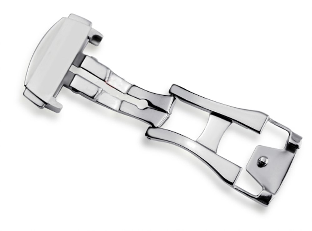 Omega De Ville Watch Band Replacement Strap - L316 Stainless Steel Deployment Clasp Buckle | Richie Strap | Perfect for Dress Watches, Business & Formal Occasions