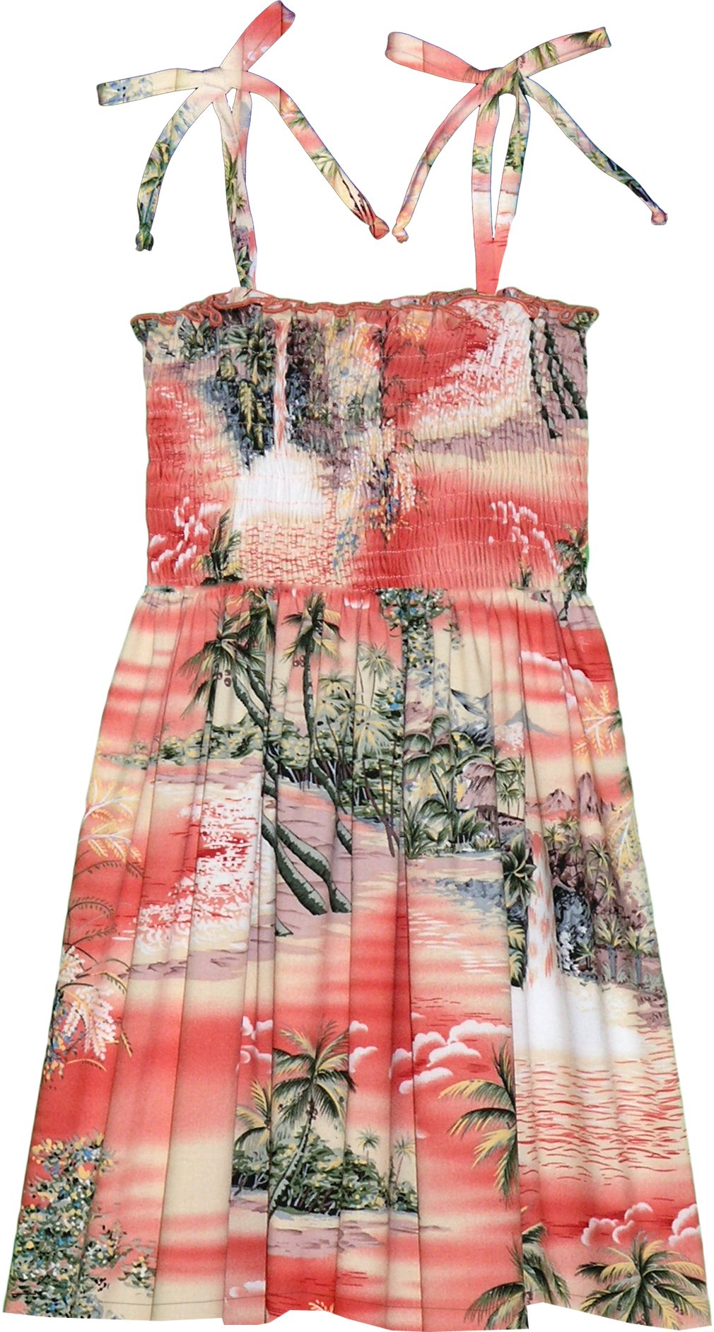 RJC Girls Paradise Island Surf Elastic Tube Top Sundress - Stylish Summer Beach Dress for Women & Teens, Perfect for Surfing, Pool Parties, and Vacation Wear