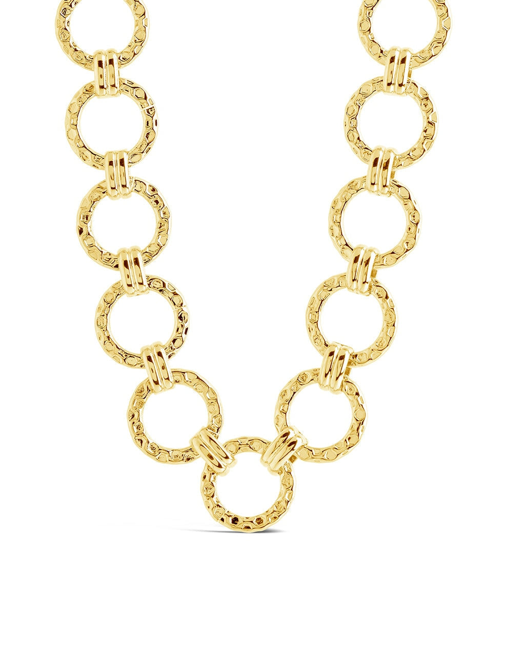 Molten Chain Necklace for Women - Trendy Layered Gold & Silver Statement Jewelry - Perfect for Date Night, Parties & Everyday Wear