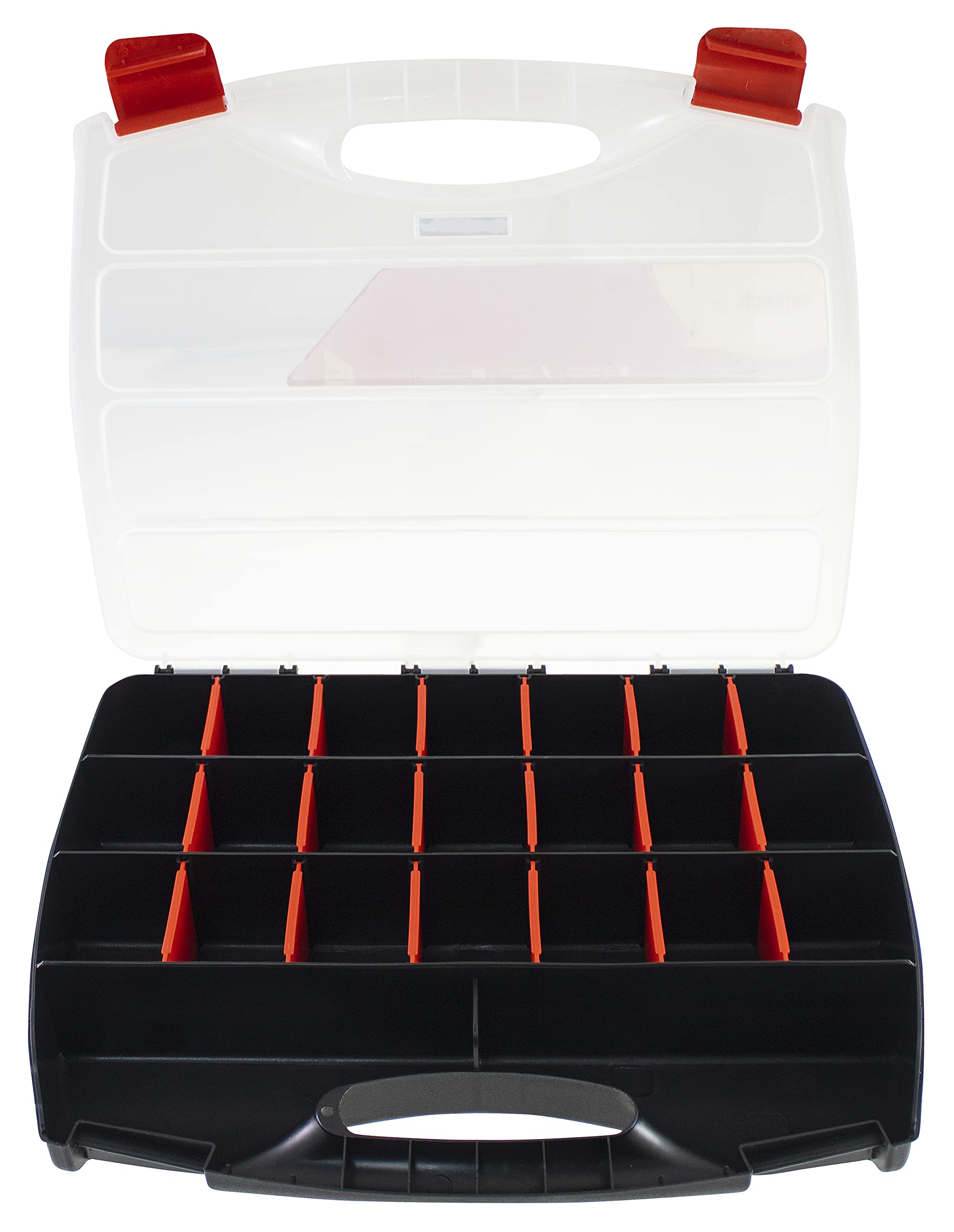 Best S6460 Storage Box - 23 Compartment Hardware Organizer with Removable Dividers | Perfect for Screws, Nails, and Small Parts Organization in Garage, Workshop & DIY Projects