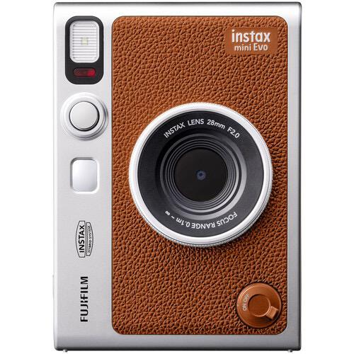 FUJIFILM INSTAX MINI EVO Hybrid Instant Camera - Brown | Instant Digital & Print Camera for Travel, Parties & Memories | Perfect Gift for Photographers & Teens