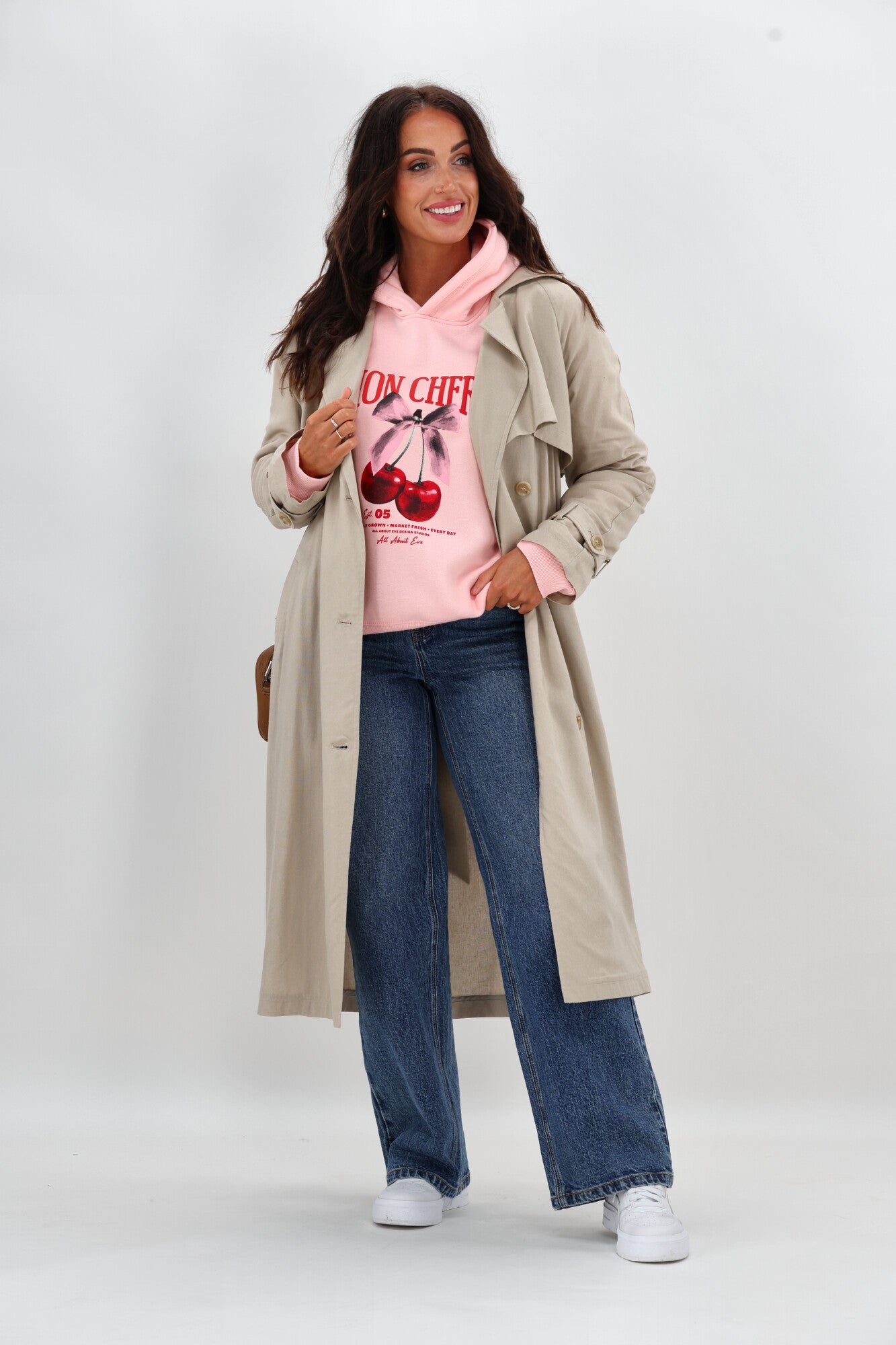 All About Eve Josie Box Hoodie in Rose - Soft & Stylish Women's Pullover for Casual Wear & Loungewear