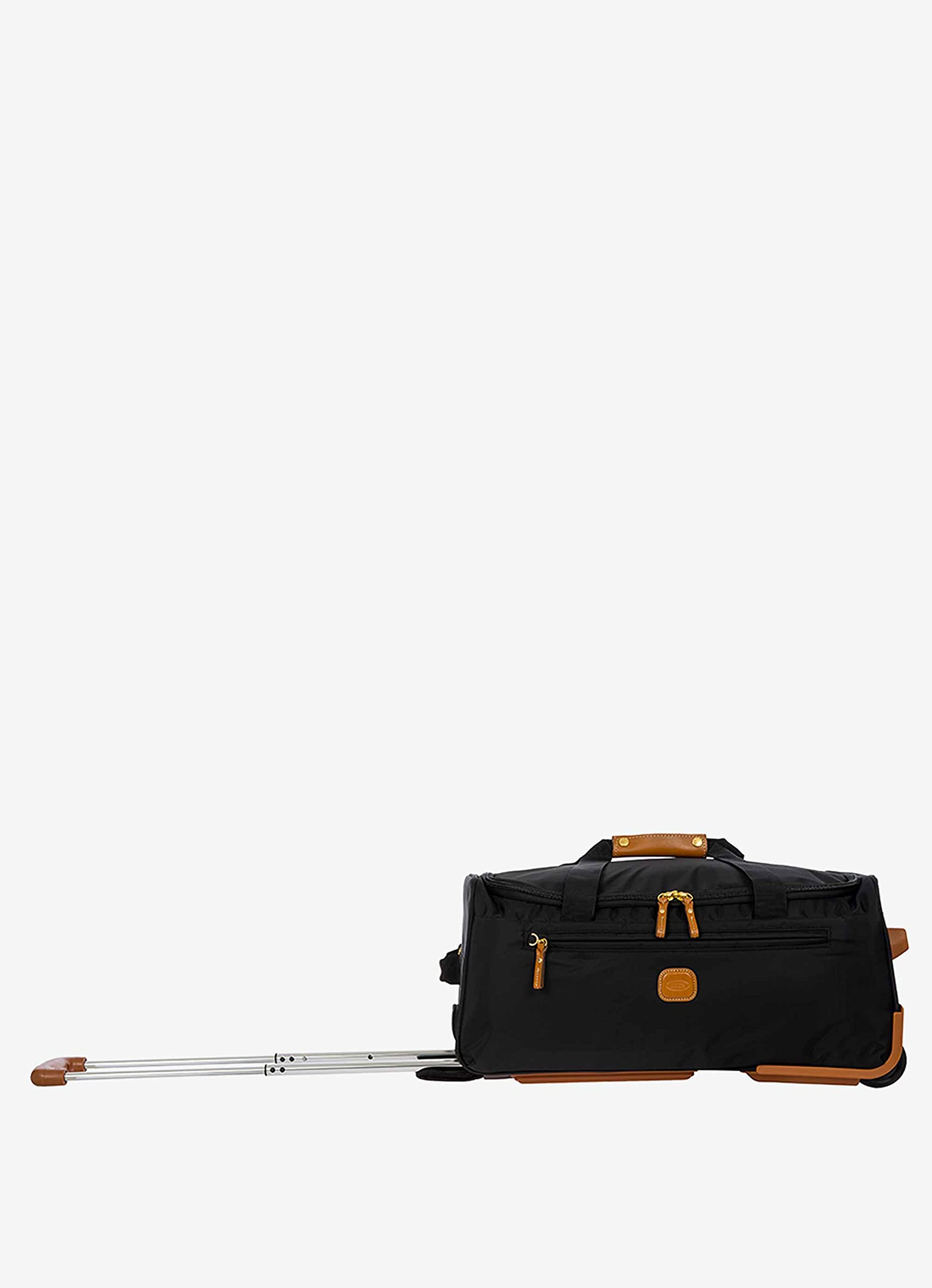 Bric's X-Bag 21 Inch Rolling Duffel Bag - Luxury Carry On Luggage for Men & Women - Waterproof Travel Weekender Bag - Black - Perfect for Business Trips & Weekend Getaways