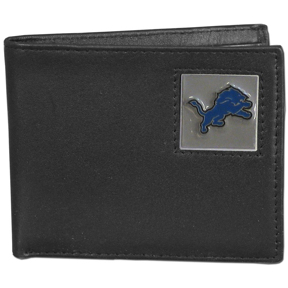Detroit Lions NFL Genuine Leather Bi-Fold Wallet for Men - Perfect Gift for Football Fans & Game Day Accessories