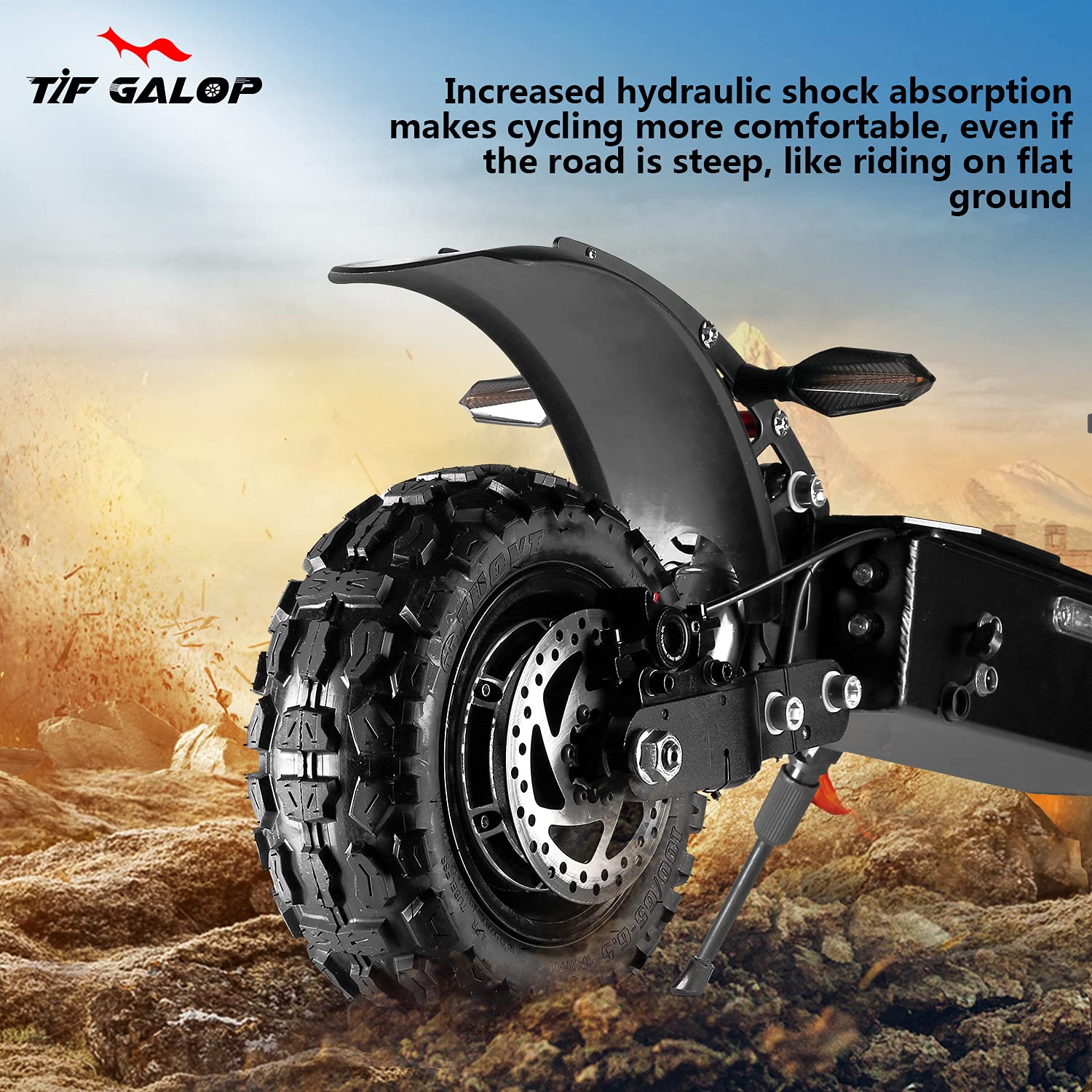 TIFGALOP 5600W High Power Dual Motor Electric Scooter for Adults - 50 MPH Max Speed, 60 Miles Range, 11