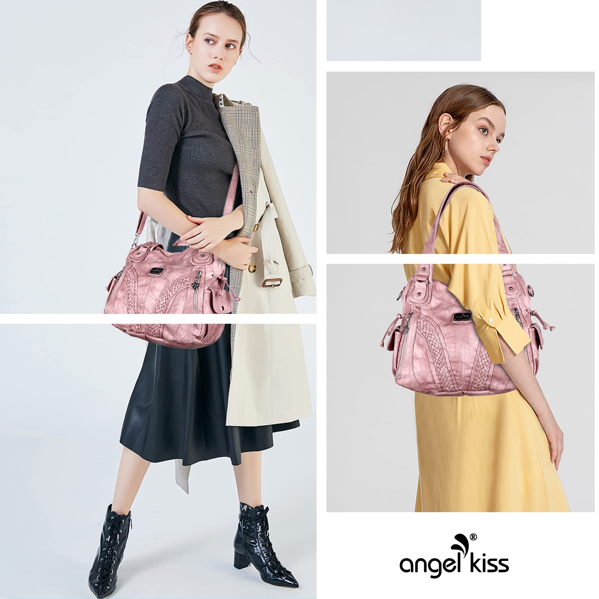 Stylish Women's Tote Bag & Shoulder Purse - Premium Washed Synthetic Leather Top Handle Satchel for Work, Travel & Everyday Use